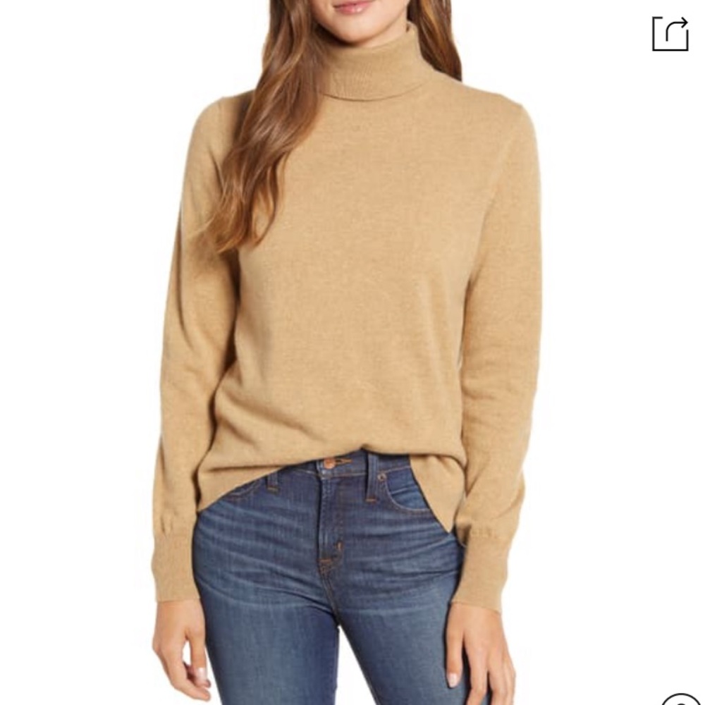 J.CREW Everyday Cashmere Turtleneck Sweater - Picture 2 of 6